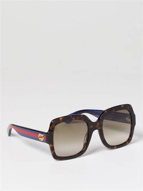 gucci glasses woman brown frame|clear Gucci glasses for women.